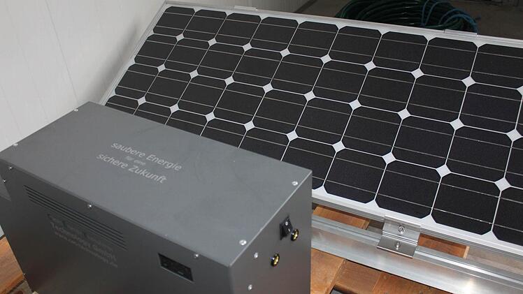 Ein Solar-Inselsystem mit ModulFoto: Sabine Herteux