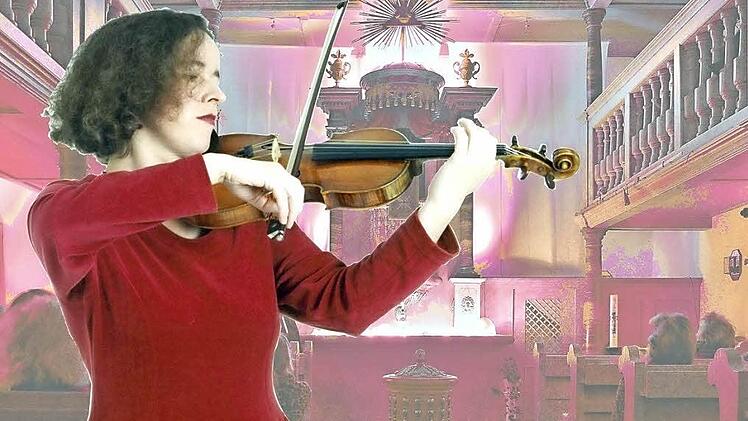 Die Violinistin Franziska König in ihrem Element Foto: prrivat