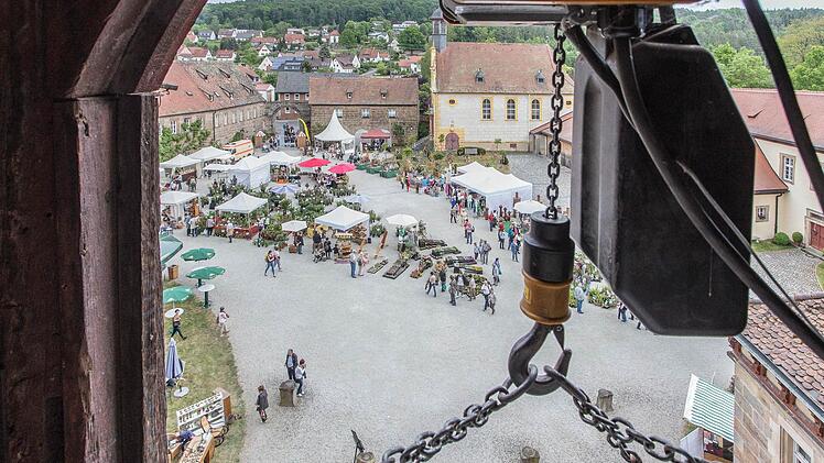 Blick auf den Schlosshof.