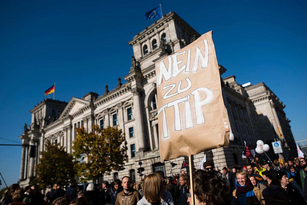 Demonstration gegen TTIP und CETA
