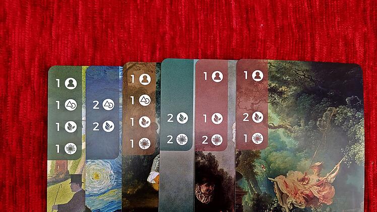 Spiele-Test Art Gallery - Gelungenes Familienspiel mit 48 weltberühmten Gemälden