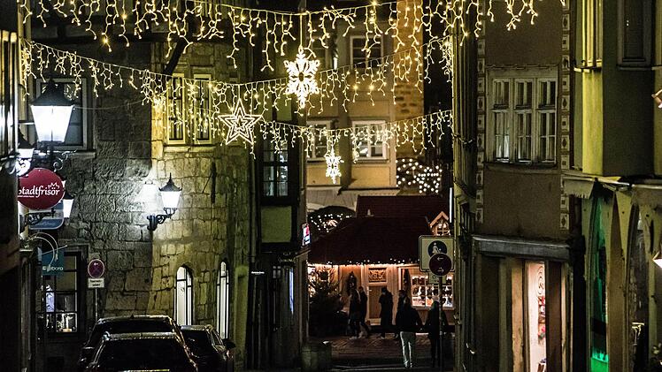 Adventsbeleuchtung Coburg: SteingasseFoto: Jochen Berger