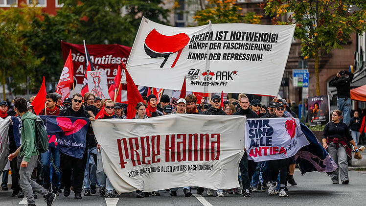 Demonstration gegen Urteil im Fall Hanna S. in Nürnberg