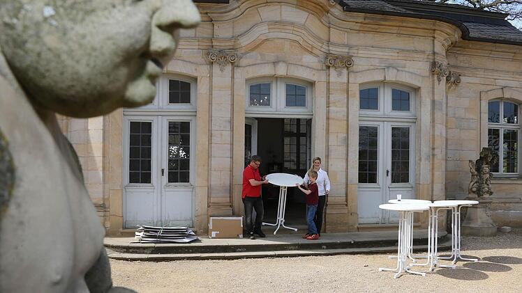 Der Pavillon soll heuer noch Baustelle werden. Deshalb müssen die neuen Pächter improvisieren. Foto: Matthias Hoch