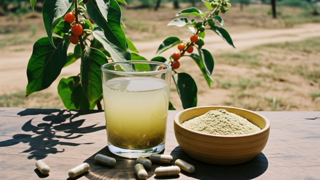 Die Ashwagandha-Wurzel stammt ursprünglich aus Indien und wird häufig als Nahrungsergänzungsmittel angeboten. Viele Menschen nutzen das Pulver oder die Kapseln, um ihre Schlafqualität oder das allgemeine Wohlbefinden zu unterstützen.