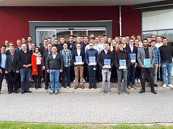 Freisprechungsfeier bei Siemens in Bad Neustadt.  Foto: Oliver Schneider