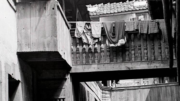 Vom Kulmbacher Heimatforscher Hans Edelmann stammt das Foto, das den Innenhof des Ratskellers zeigt. Foto: privat