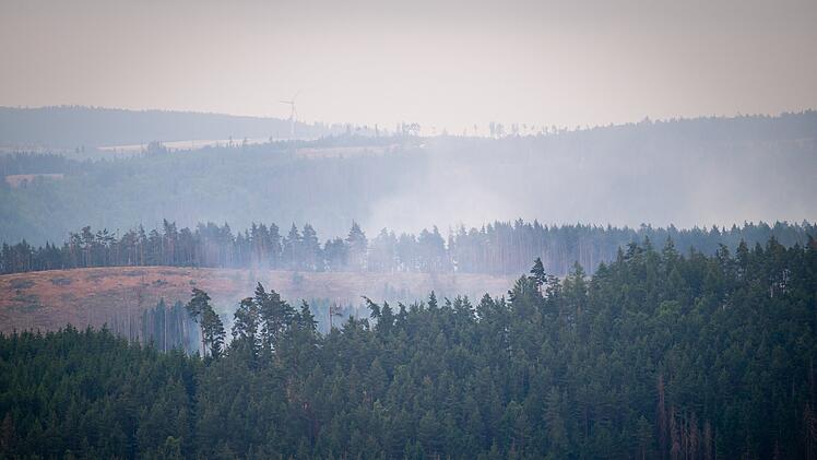 Waldbrand in Thüringen