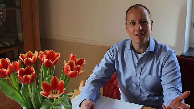 Als Mann der Taten f&uuml;r die Marktgemeinde Elfershausen sieht sich B&uuml;rgermeister-Kandidat Johannes Krumm aus Engenthal. Foto: Tanja Krumm