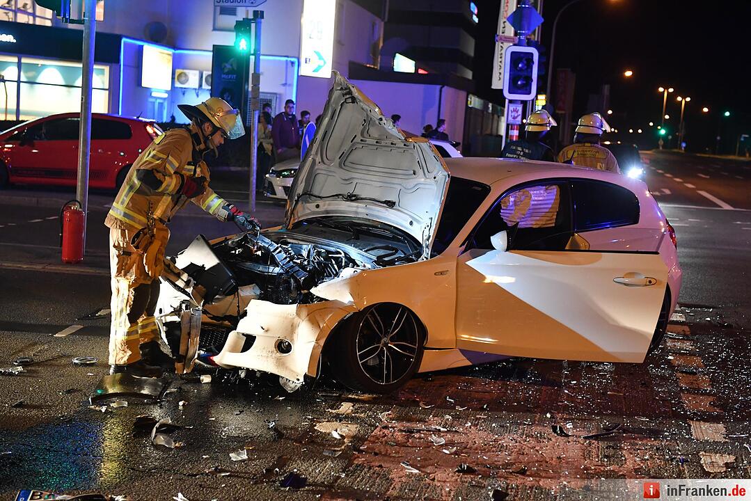 Unfall am Berliner Ring in Bamberg