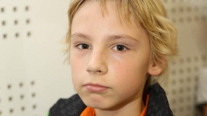 Joschua 11 Jahre: Ich fand's ganz interessant und auch ganz cool, dass wir einen Filmausschnitt schauen durften. Es ging heute drum, was Spannung eigentlich ist, nämlich ein Gefühl. Und wenn man nicht weiß, wie eine Geschichte ausgeht, findet man sie spannender, als wenn man das Ende kennt. Richtig spannend finde ich die Star-Wars-Filme." Foto: Barbara Herbst
