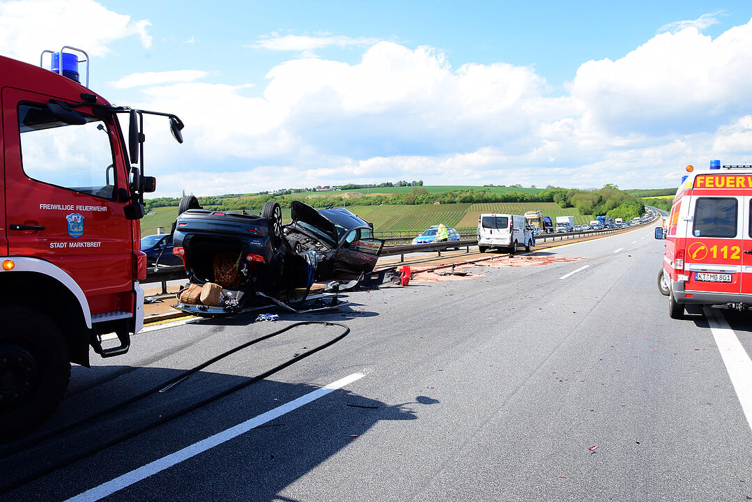 Unfall auf der A7