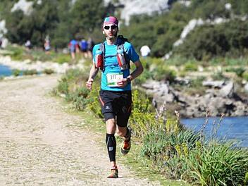 Matthias Krah (im Bild) meisterte den 112 Kilometer langen "Ultra Serra de Tramuntana" durch die pittoreske Bergwelt auf Mallorca.  Foto: privat