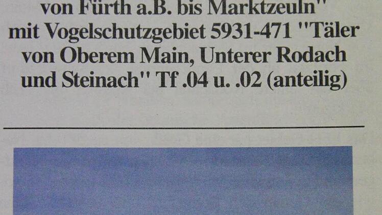 Der Flyer für das Schutzgebiet Foto: Friedwald Schedel