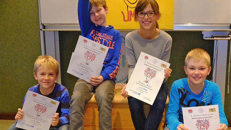 Tamino Rehberger, Silas Löser, Fiona Metz und Nico Hackhausen.  Foto: Gerd Schaar