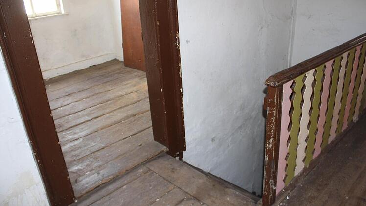 Das Töpfla in Höchstadt Treppenaufgang und Fußboden sind noch original. Foto: Andreas Dorsch