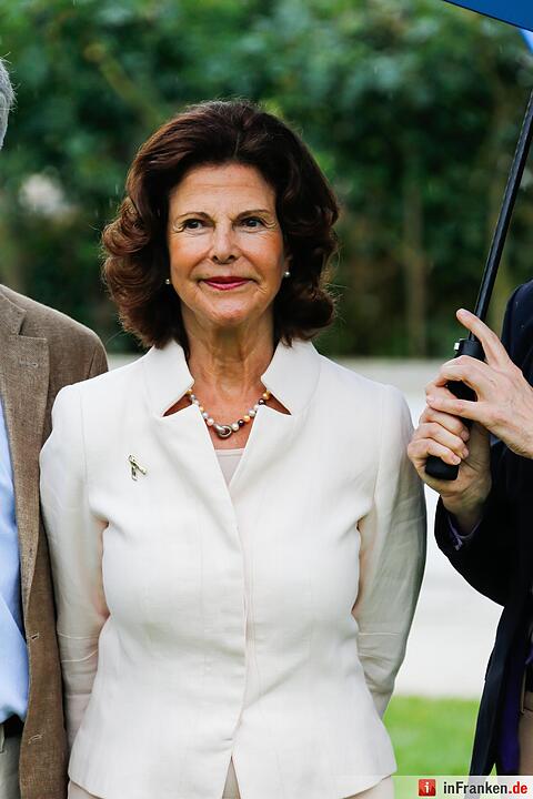 Königin Silvia von Schweden zu Besuch in Franken