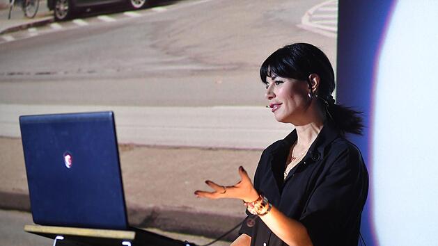 Julia Stoschek &uuml;berzeugt ihre Coburger Zuh&ouml;rer. Roland Rinklef