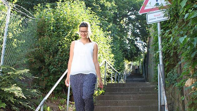 Geld zur Sanierung der Treppe zwischen Salinen- und Friedrich-List-Stra&szlig;e hat die Regierung von Unterfranken jetzt der Stadt Bad Kissingen bewilligt.  Foto: M&auml;user/Archiv