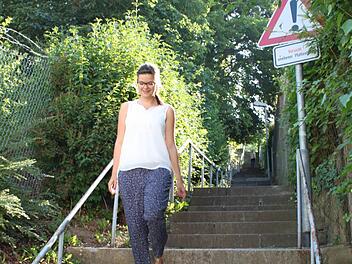 Geld zur Sanierung der Treppe zwischen Salinen- und Friedrich-List-Stra&szlig;e hat die Regierung von Unterfranken jetzt der Stadt Bad Kissingen bewilligt.  Foto: M&auml;user/Archiv
