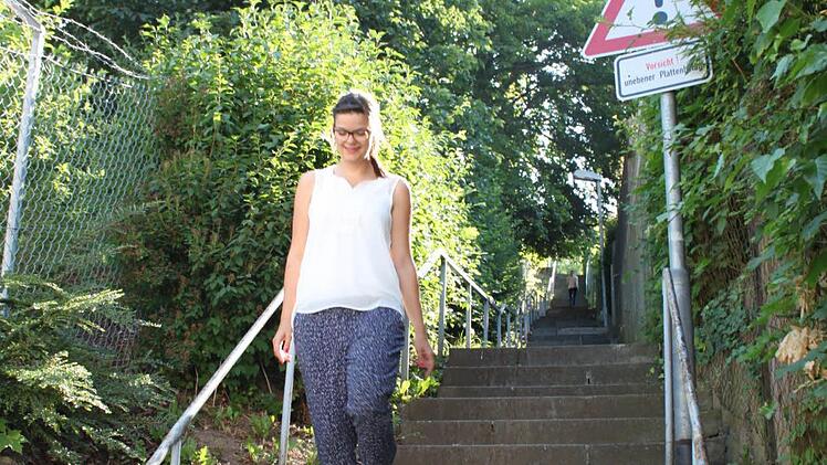 Geld zur Sanierung der Treppe zwischen Salinen- und Friedrich-List-Stra&szlig;e hat die Regierung von Unterfranken jetzt der Stadt Bad Kissingen bewilligt.  Foto: M&auml;user/Archiv