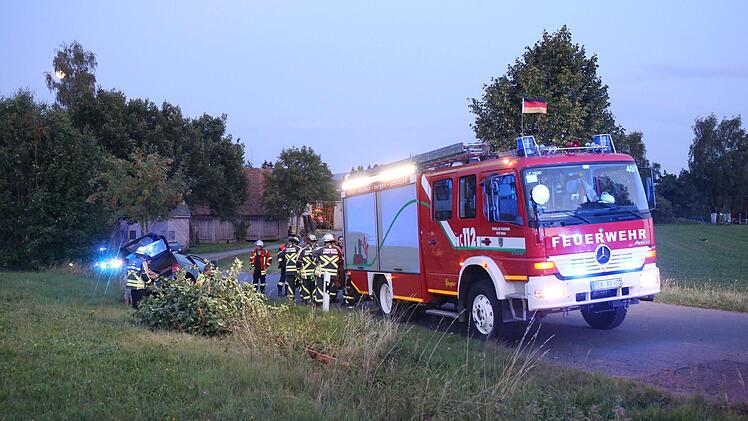 Unfall bei Rehau. Fotos: News5/Fricke