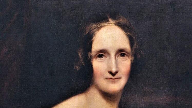 Die britische Schriftstellerin Mary Shelley   (Frankenstein) logierte 1842 im Königlichen Kurhaushotel und im  heutigen   Wyndham Garden. Ölgemälde nach Richard Rothwell/repro: ksvd