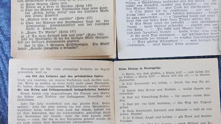 Das erste Wallfahrtsbüchlein 1946  Repro: Friedwald Schedel