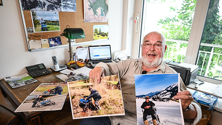 Gerhart Wissel und sein Turbo-Rollator:
