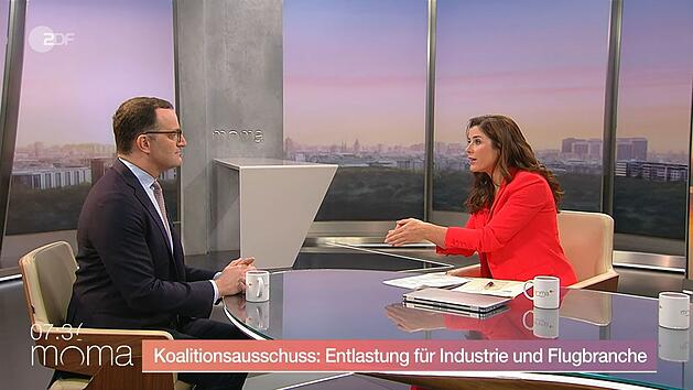 Eva-Maria Lemke sprach am Freitag im ZDF-"Morgenmagazin" mit CDU-Mann Jens Spahn.