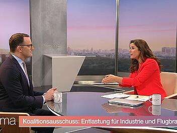 Eva-Maria Lemke sprach am Freitag im ZDF-"Morgenmagazin" mit CDU-Mann Jens Spahn.