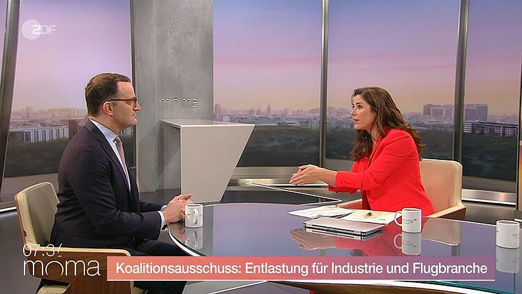 Eva-Maria Lemke sprach am Freitag im ZDF-"Morgenmagazin" mit CDU-Mann Jens Spahn.