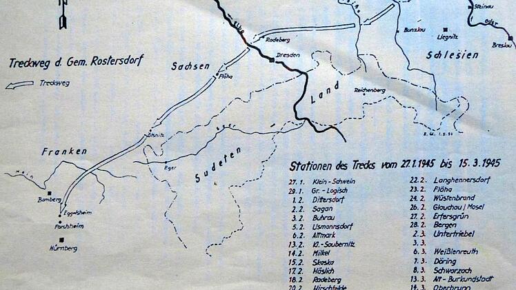 Der Treckweg: unterwegs von Schlesien nach Franken  Repro: Manfred Franze