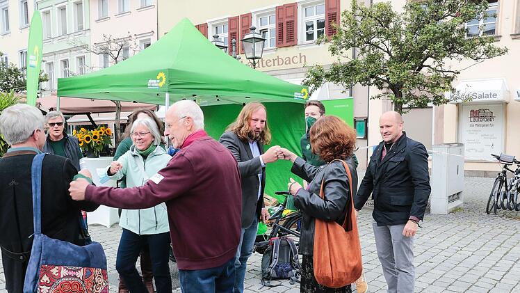 Anton Hofreiter bei seinem Wahlkampfauftritt in Kulmbach Foto: Matthias Hoch