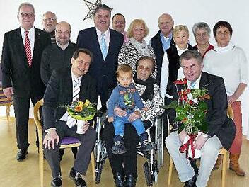 Viele Hände musste Theresia Schilcher an ihrem Geburtstag schütteln.