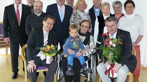 Viele Hände musste Theresia Schilcher an ihrem Geburtstag schütteln.