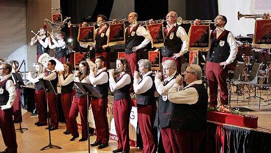 Der Stadtspielmannszug der SpVgg Erlangen gibt sein Jubil&auml;umskonzert.