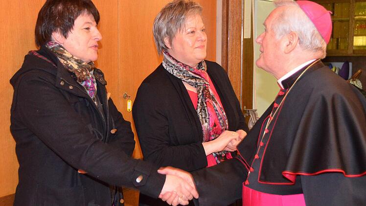 Besuch des Bischofs in Bad Kissingen. Foto: Peter Rauch