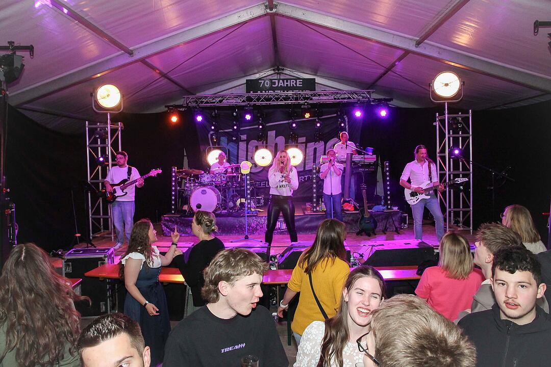 Die Partyband "highline" sorgte f&uuml;r gute Stimmung.