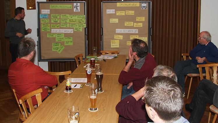 In Gruppen beschäftigten sich die Mitglieder der ISEK-Lenkungsgruppe, Gemeinderäte und Bürger mit den Themen.