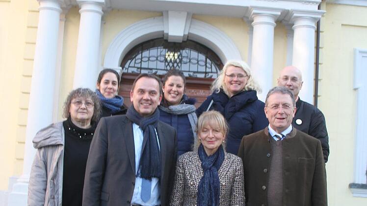 Empfang im Kulmbacher Rathaus: Oberbürgermeister Henry Schramm unterstützt die Partnerschaft der beiden Schulen und versprach einen Besuch in Lugo.