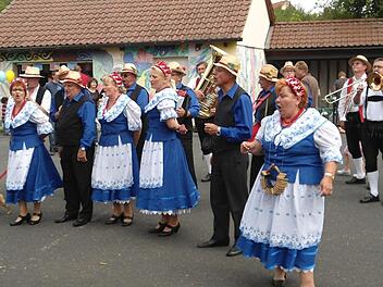 Die polnische Musikgruppe Karkonosze gastierte im Rahmen der "Internationalen Woche" im vergangenen September in Kreuzschuh und in Stegaurach. Foto: Ewald Burkart