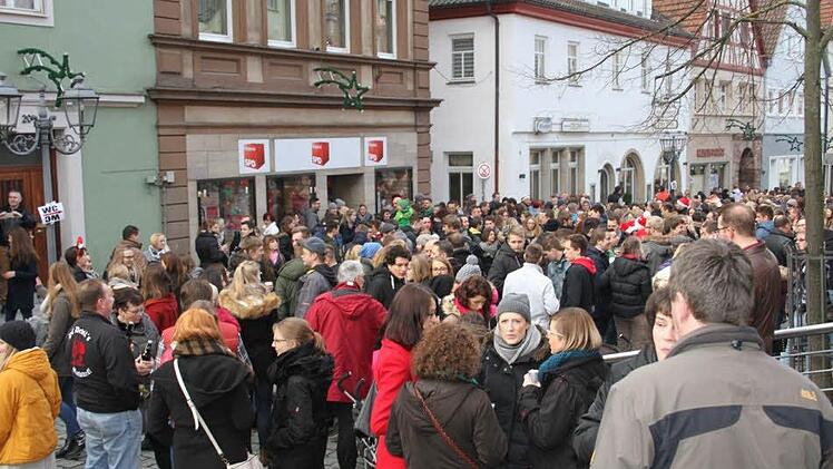 Impressionen vom weihnachtlichen Frühschoppen in Kulmbach 2015. Foto: Sonny Adam