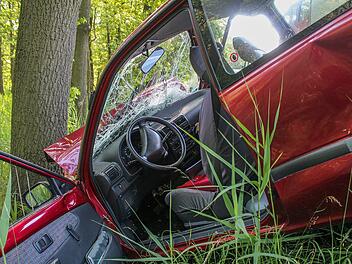 Das Auto des 18-Jährigen prallte bei Wachenheim an der Weinstraße gegen einen Baum. (Symbolbild)