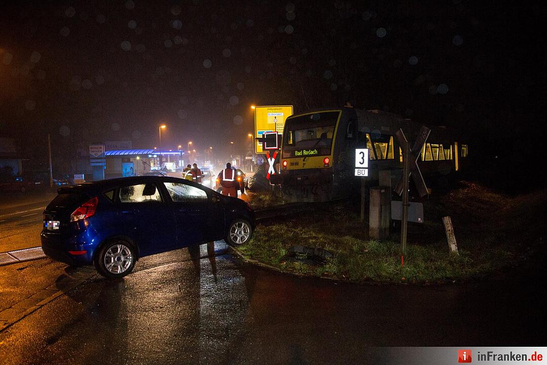 Kollision an Bahnübergang in Coburg