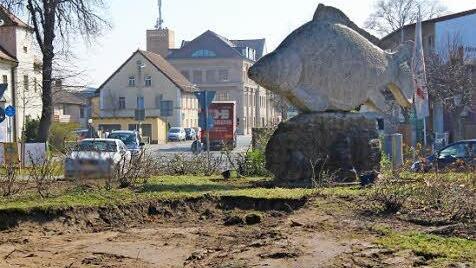 Bäume stören nicht mehr den Blick über den Karpfenkreisel. Foto: Andreas Dorsch