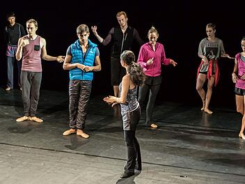 Beim Theaterfest bot das Ballett Einblick in seiner Trainingsarbeit. Foto: Jochen Berger