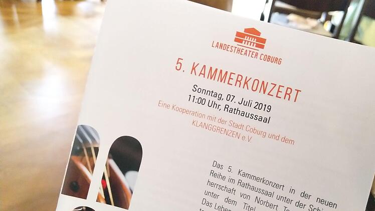 Impressionen von der Matinee "Schicksalsschläge" im Rahmen des Festivals "Klanggrenzen im Coburger RathaussaalFoto: Jochen Berger