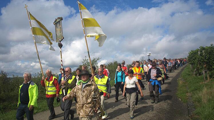 Die Wallfahrer aus Oerlenbach. Foto: Stefan Geiger