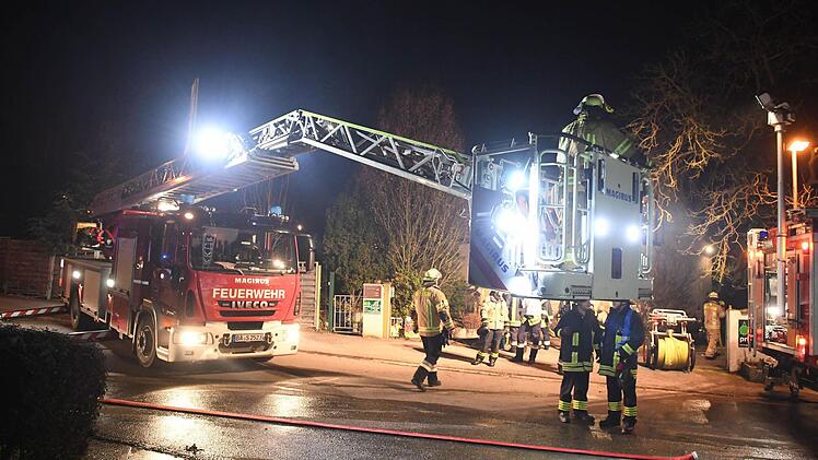 Zimmerbrand am Unterauracher Weg. Foto: Ronald Rinklef